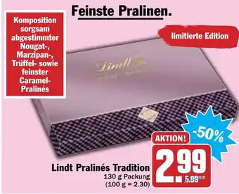 Hit Lindt Pralinés Tradition 130g Angebot