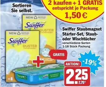 Hit Swiffer Staubmagnet Starterset, Staub oder Wischtücher Angebot