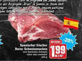 Hit Spanischer Frischer Duroc Schweinenacken Angebot