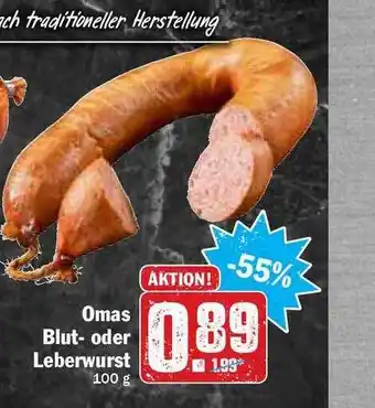 Hit Omas Blut- Oder Leberwurst Angebot