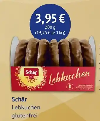 dm drogerie Schär Lebkuchen glutenfrei 200g Angebot