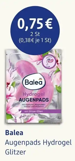 dm drogerie Balea Augenpads Hydrogel Glitzer Angebot