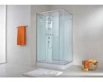 Hornbach Fertigdusche schulte expressplus ibiza anschlag links 80 x 120 x 204 cm alu-natur Angebot