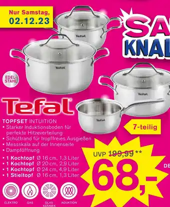 KODi TEFAL TOPFSET INTUITION 7-teilig Angebot