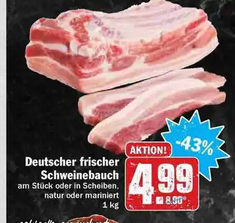 HIT Deutscher Frischer Schweinebauch Angebot