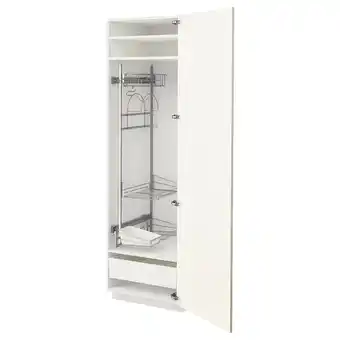 IKEA Metod / maximera hochschrank mit putzschrankeinr., weiß/vallstena weiß, 60x60x200 cm Angebot