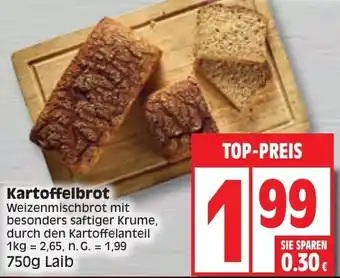 Edeka Kartoffelbrot 750g Laib Angebot