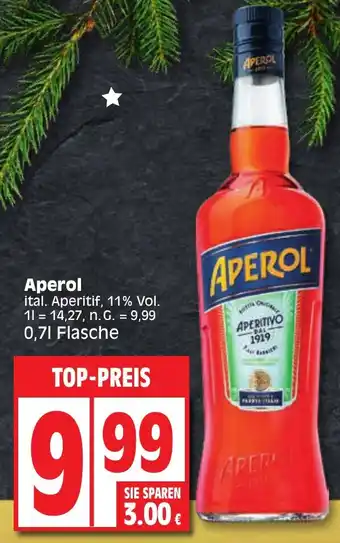 Edeka Aperol 0,7 L Flasche Angebot