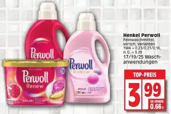 Edeka Henkel Perwoll Feinwaschmittel 17/19/25 Waschanwendungen Angebot