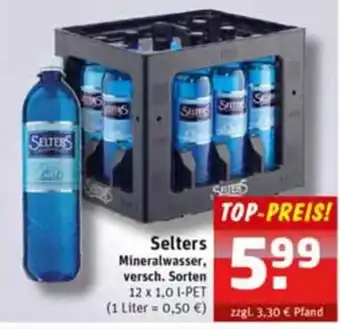 Schluckspecht Selters Mineralwasser, versch. Sorten 12 x 1,0 L Angebot