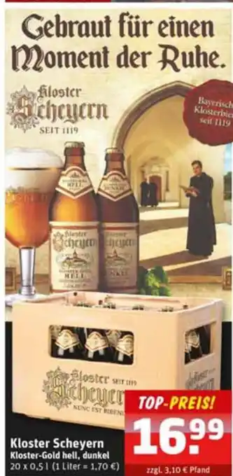 Schluckspecht Kloster Scheyern Kloster-Gold hell, dunkel 20 x 0,5 L Angebot