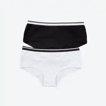 NKD Mädchen-panty mit kontrast-bund, 2er-pack Angebot