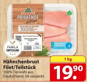 Famila Nord Ost Hähnchenbrust Filet/Teilstück 1 kg Angebot