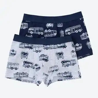 NKD Jungen-retroshorts mit fahrzeug-muster, 2er-pack Angebot