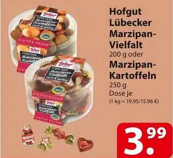 Famila Nord Ost Hofgut Lübecker Marzipan-Vielfalt 200 g oder Marzipan-Kartoffeln 250 g Dose Angebot