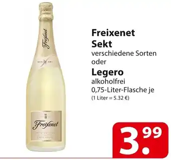 Famila Nord Ost Freixenet Sekt oder Legero 0,75 Liter Flasche Angebot