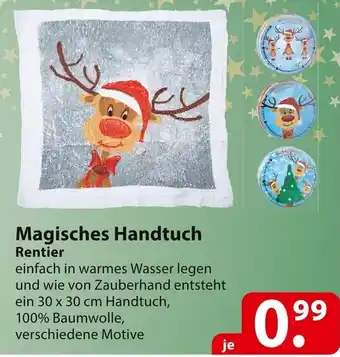 Famila Nord Ost Magisches Handtuch Rentier Angebot