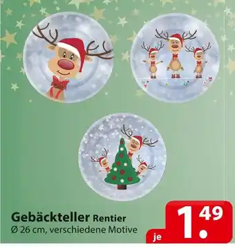 Famila Nord Ost Gebäckteller Rentier Ø 26 cm Angebot