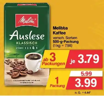 Famila Nord West Melitta Auslese 500 g Packung Angebot