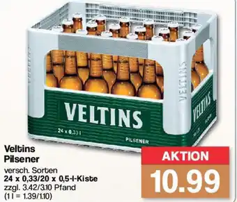 Famila Nord West Veltins Pilsener 24 x 0,33/20 x 0,5 l Kiste Angebot