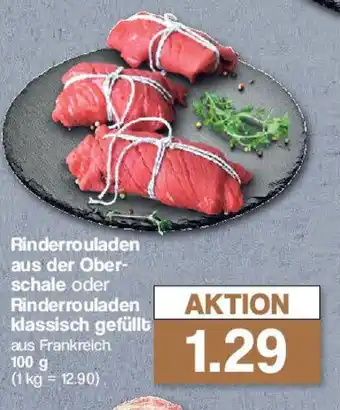 Famila Nord West Rinderrouladen aus der Ober-schale oder Rinderrouladen klassisch gefüllt 100 g Angebot