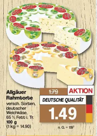 Famila Nord West Allgäuer Rahmtorte 100 g Angebot