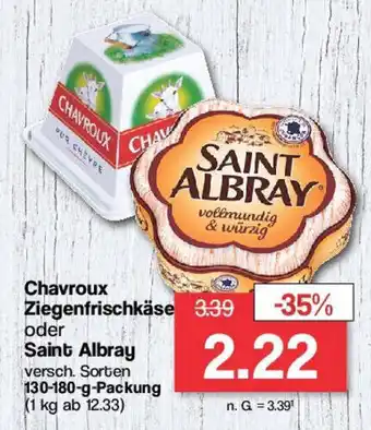 Famila Nord West Chavroux Ziegenfrischkäse oder Saint Albray 130-180-g-Packung Angebot