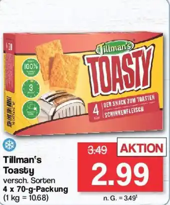 Famila Nord West Tillman's Toasty 4 x 70 g Packung Angebot