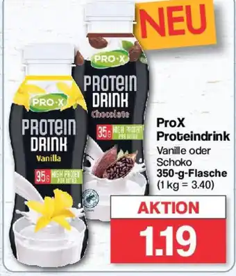 Famila Nord West ProX Proteindrink Vanille oder Schoko 350-g-Flasche Angebot