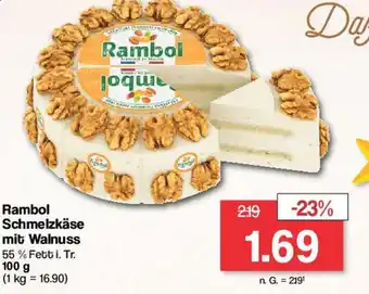 Famila Nord West Rambol Schmelzkäse mit Walnuss 100 g Angebot