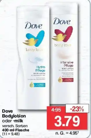 Famila Nord West Dove Bodylotion oder -milk 400-ml-Flasche Angebot