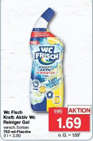 Famila Nord West Wc Fisch Kraft Aktiv Wc Reiniger Gel 750-ml-Flasche Angebot