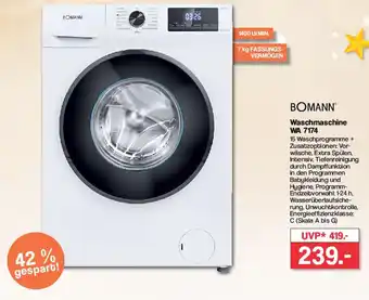 Famila Nord West BOMANN Waschmaschine WA 7174 Angebot