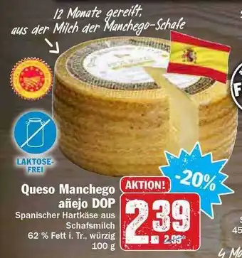 Hit Queso Manchego Añejo Dop Angebot