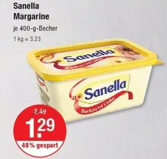 V Markt Sanella Margarine 400-g-Becher Angebot