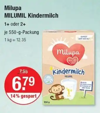 V Markt Milupa MILUMIL Kindermilch 550-g-Packung Angebot