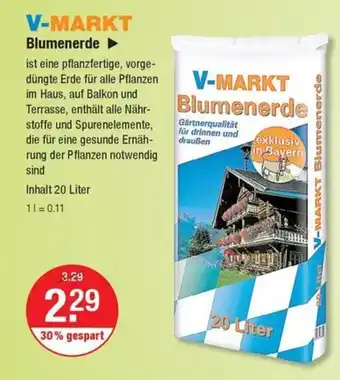 V Markt V-MARKT Blumenerde Angebot