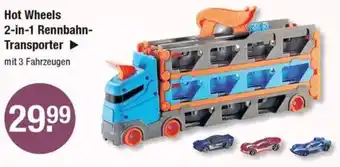 V Markt Hot Wheels 2-in-1 Rennbahn- Transporter Angebot