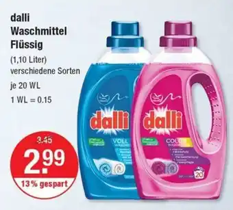 V Markt dalli Waschmittel Flüssig Angebot