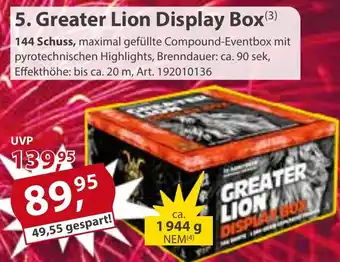 Sonderpreis Baumarkt Greater Lion Display Box 144 Schuss Angebot