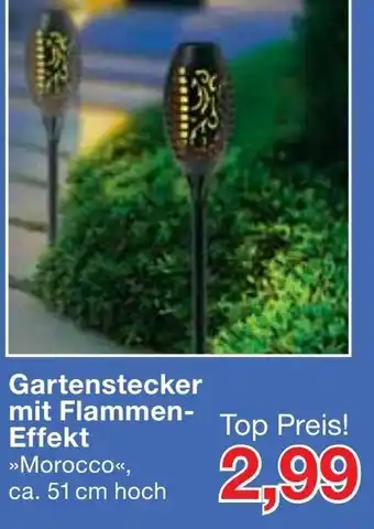 Jawoll Gartenstecker mit Flammen Effekt Angebot