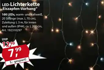 Sonderpreis Baumarkt LED-Lichterkette ,,Eiszapfen-Vorhang" 100 LEDs Angebot