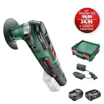 Bauhaus Bosch power for all 18v maschinenpaket (akku-multifunktionswerkzeug advancedmulti 18 (ohne akku), starter-set & systembox) Angebot