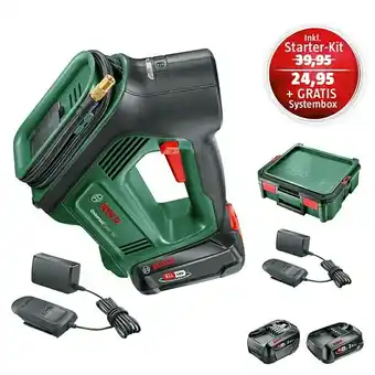 Bauhaus Bosch power for all 18v maschinenpaket (akku-luftpumpe universalpump (1 akku), starter-set & systembox) Angebot