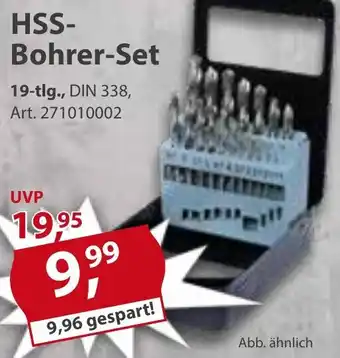 Sonderpreis Baumarkt HSS Bohrer-Set 19-tlg. Angebot