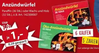 Sonderpreis Baumarkt Anzündwürfel Angebot