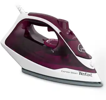 Euronics Tefal fv2835 express steam dampfbügeleisen weiß/violett Angebot