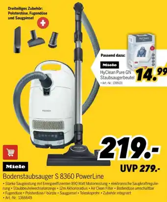 MEDIMAX Miele Bodenstaubsauger S 8360 PowerLine Angebot