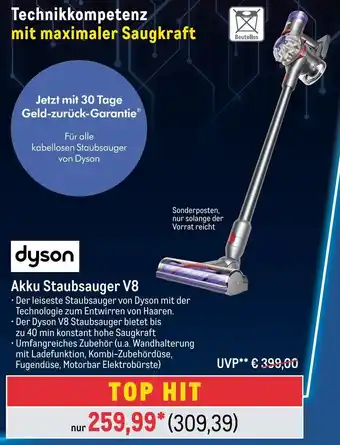 METRO dyson Akku Staubsauger V8 Angebot