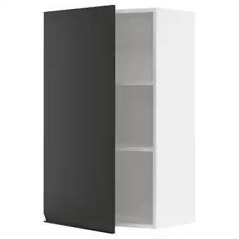 IKEA Metod wandschrank mit böden, weiß/upplöv matt anthrazit, 60x100 cm Angebot